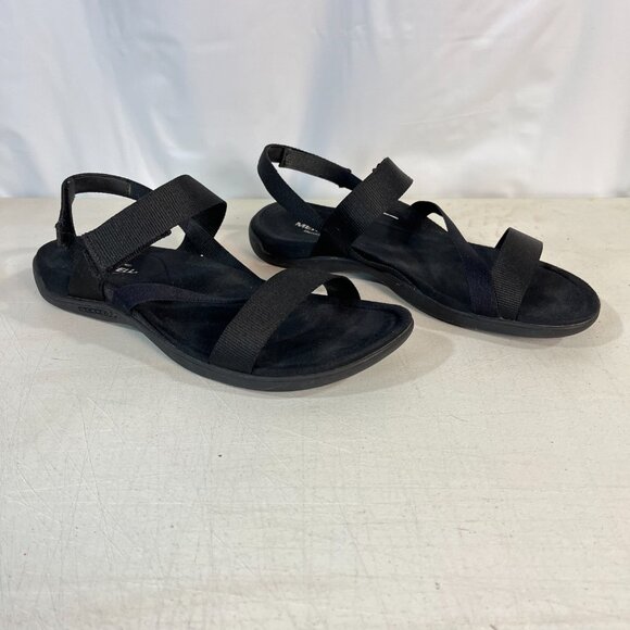 Merrell-District 3 Strap Web Strappy Sandal Women 9 US Black J004690 Comfort Sho - Picture 7 of 13